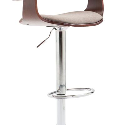 Bar stool Bogota fabric Coffee coffee/taupe 46x48x86 coffee/taupe Material Chromed metal