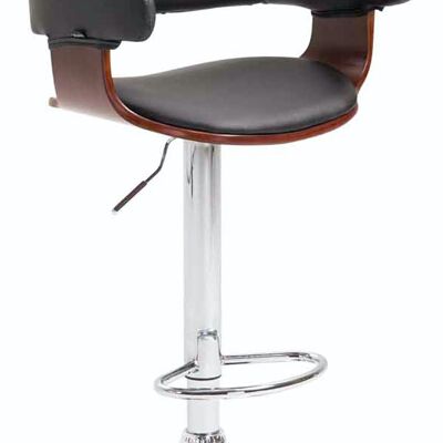 Bar stool Natal Coffee coffee/black 46x48x86 coffee/black leatherette Chromed metal