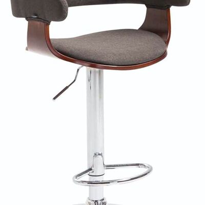 Bar stool Natal fabric Coffee coffee/dark gray 46x48x86 coffee/dark gray Material Chromed metal