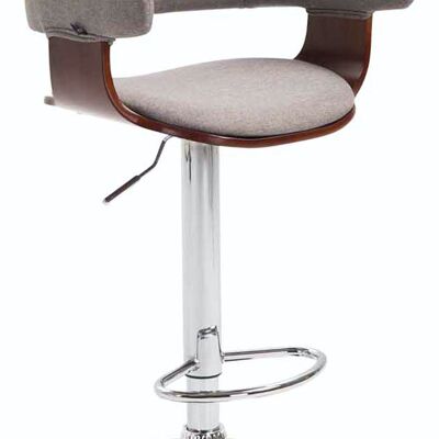 Bar stool Natal fabric Coffee coffee/grey 46x48x86 coffee/grey Material Chromed metal
