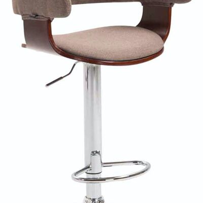 Bar stool Natal fabric Coffee coffee/taupe 46x48x86 coffee/taupe Material Chromed metal