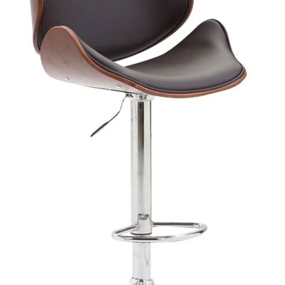 Bar stool Belem Coffee coffee/brown 50x52x95 coffee/brown artificial leather Chromed metal