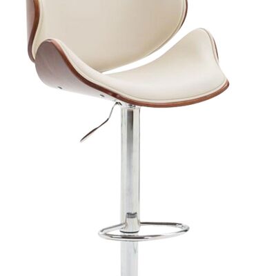 Bar stool Belem Coffee coffee/cream 50x52x95 coffee/cream artificial leather Chromed metal