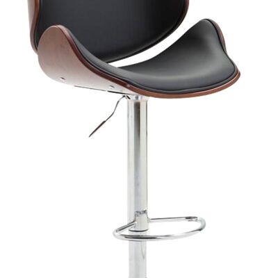 Bar stool Belem Coffee coffee/black 50x52x95 coffee/black artificial leather Chromed metal