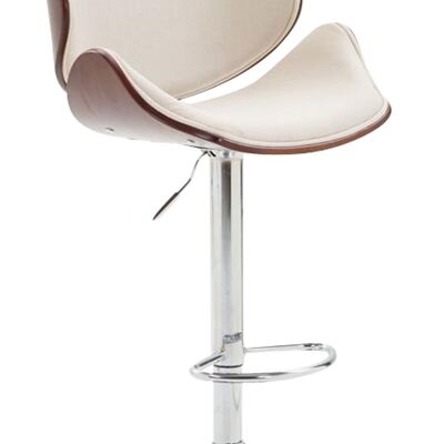 Bar stool Belem fabric Coffee coffee/cream 50x52x95 coffee/cream Material Chromed metal