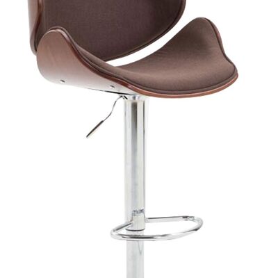 Bar stool Belem fabric Coffee coffee/brown 50x52x95 coffee/brown Material Chromed metal