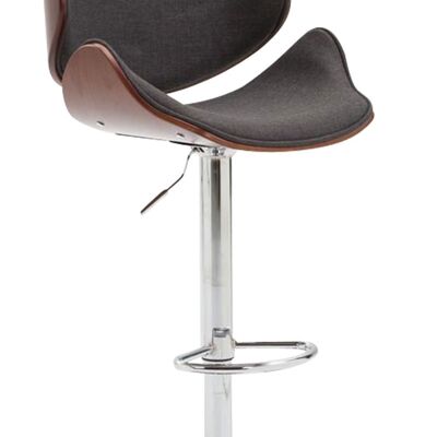 Bar stool Belem fabric Coffee coffee/dark gray 50x52x95 coffee/dark gray Material Chromed metal