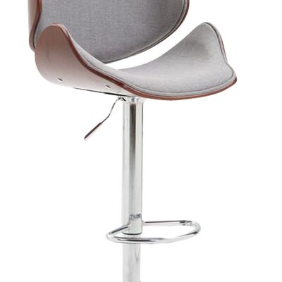 Bar stool Belem fabric Coffee coffee/grey 50x52x95 coffee/grey Material Chromed metal