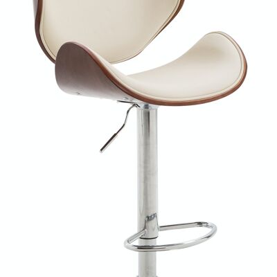 Bar stool Recife Coffee coffee/cream 46x48x86 coffee/cream imitation leather Chromed metal