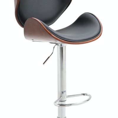 Bar stool Recife Coffee coffee/black 46x48x86 coffee/black artificial leather Chromed metal