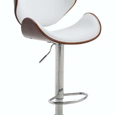 Bar stool Recife Coffee coffee/white 46x48x86 coffee/white artificial leather Chromed metal