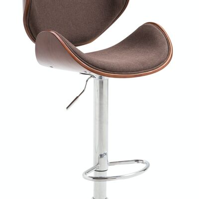 Bar stool Recife fabric Coffee coffee/brown 46x48x86 coffee/brown Material Chromed metal