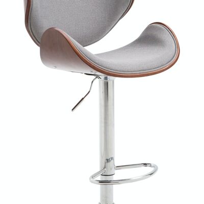 Bar stool Recife fabric Coffee coffee/grey 46x48x86 coffee/grey Material Chromed metal