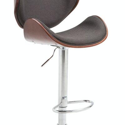 Bar stool Recife fabric Coffee coffee/dark gray 46x48x86 coffee/dark gray Material Chromed metal