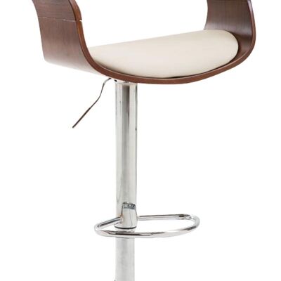 Bar stool Manaus Coffee coffee/cream 46x49x86 coffee/cream imitation leather Chromed metal
