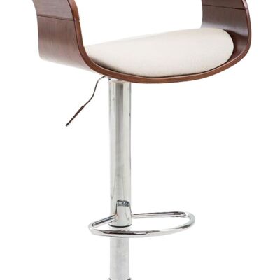 Bar stool Manaus fabric Coffee coffee/cream 46x49x86 coffee/cream Material Chromed metal