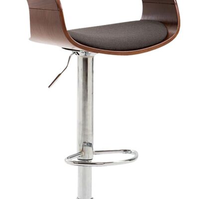 Bar stool Manaus fabric Coffee coffee/dark gray 46x49x86 coffee/dark gray Material Chromed metal