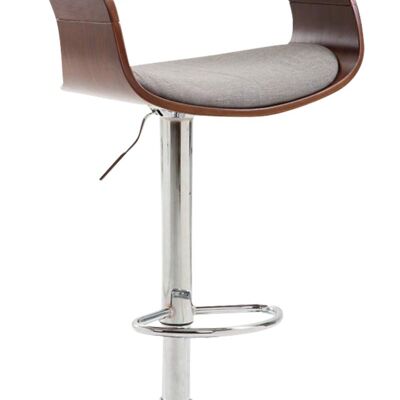 Bar stool Manaus fabric Coffee coffee/grey 46x49x86 coffee/grey Material Chromed metal