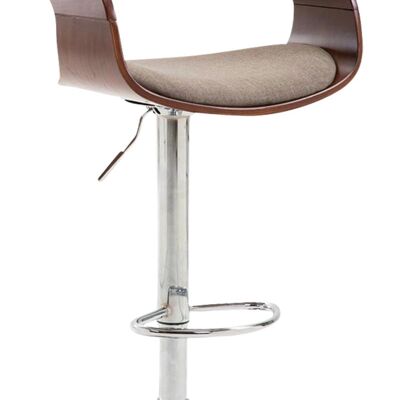 Taburete de bar Tejido Manaus Café café/taupe 46x49x86 café/taupe Material Metal cromado