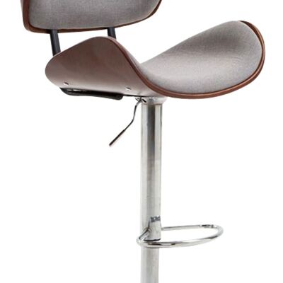 Bar stool La Paz fabric Coffee coffee/grey 54x53x92 coffee/grey Material Chromed metal