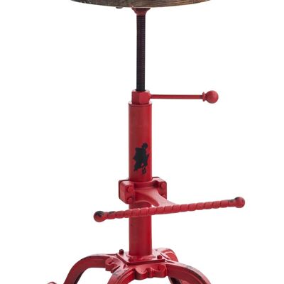 Bar stool Carson red 34x34x55 red metal metal