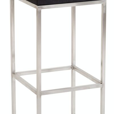 Bar stool Newark 85 fabric stainless steel black 37x37x85 black Material metal