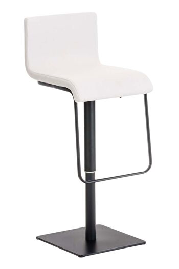 Tabouret de bar Limon B tissu blanc 46x41x80 blanc Matière acier inoxydable 1