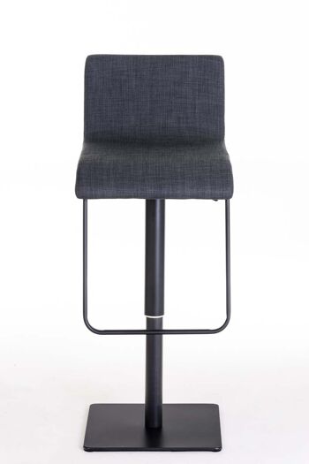 Tabouret de bar Limon B tissu gris foncé 46x41x80 gris foncé Matière acier inoxydable 2