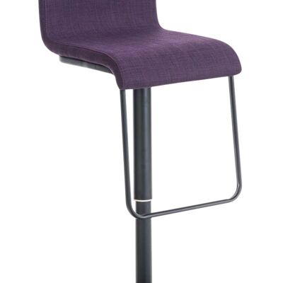 Sgabello da bar Limon B tessuto viola 46x41x80 viola Materiale acciaio inossidabile