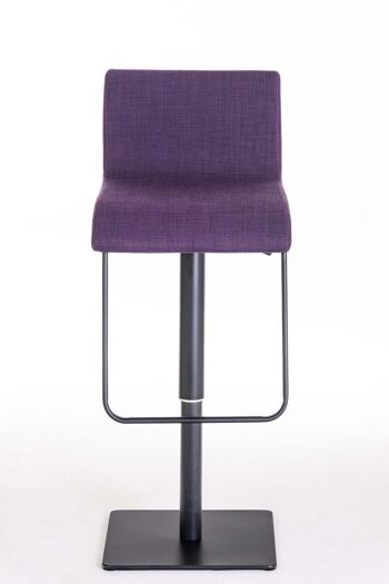 Tabouret de bar Limon B tissu violet 46x41x80 violet Matière acier inoxydable 2