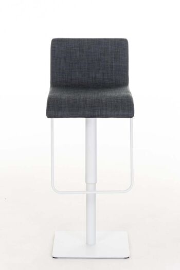 Tabouret de bar Limon W tissu gris foncé 46x41x80 gris foncé Matière acier inoxydable 2