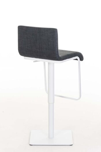 Tabouret de bar Limon W tissu gris foncé 46x41x80 gris foncé Matière acier inoxydable 4