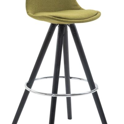 Bar stool Franklin Fabric Round Black (oak) vegetable 44x38x94.5 vegetable Material Wood