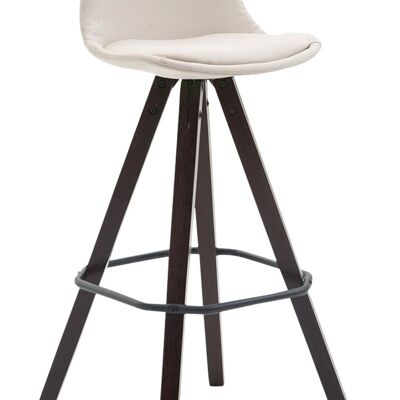 Bar stool Franklin fabric Square Cappuccino (oak) cream 44x38x94.5 cream Material Wood