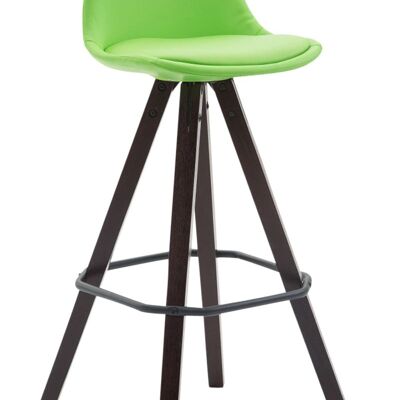 Bar stool Franklin fully upholstered leatherette Square Cappuccino (oak) vegetable 44x38x94.5 vegetable leatherette Wood