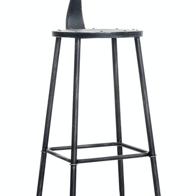 Bar stool Soho antique silver 41.5x41.5x103 antique silver metal metal