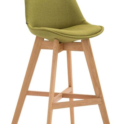 Bar stool Cannes fabric Natura vegetable 56x48x112 vegetable Material Wood