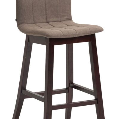 Bar stool Bregenz fabric Cappuccino, taupe 50x47x106 taupe Material Wood