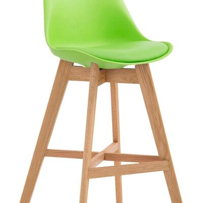 Bar stool Cannes plastic Natura vegetable 56x48x112 vegetable plastic Wood