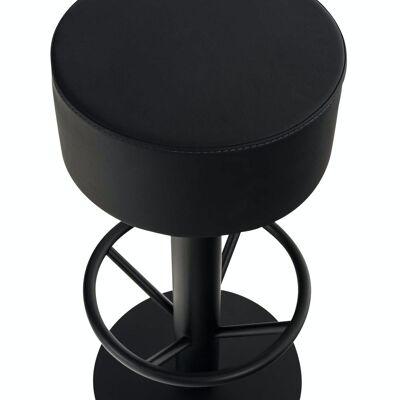 Bar stool Pisa V2 B76 imitation leather black 38x38x76 black imitation leather metal