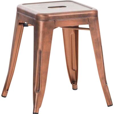 Tabouret Armin cuivre 40x40x46 cuivre métal métal