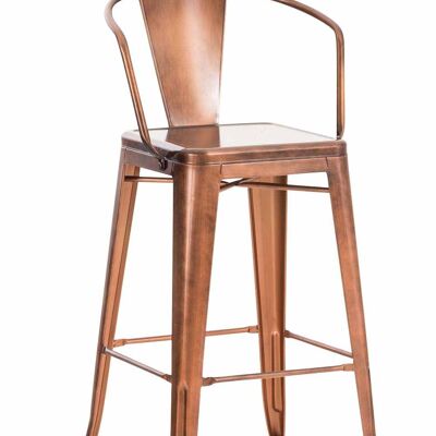 Tabouret de bar Vasbro cuivre 56x51x106 cuivre métal métal