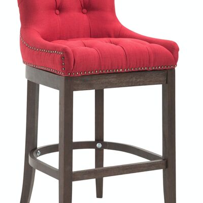 Barkruk Lakewood stof, antiek rood 57x55x109 rood Materiaal Hout