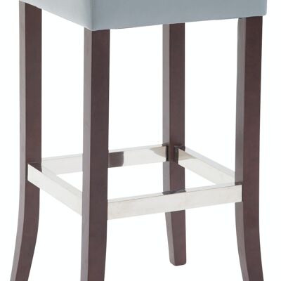 Tabouret de bar Venta similicuir Cappuccino Gris 44x44x79 Cuir artificiel gris Bois