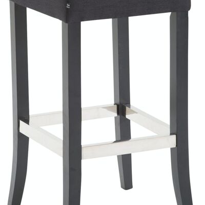 Bar stool Venta fabric black black 44x44x79 black Material Wood