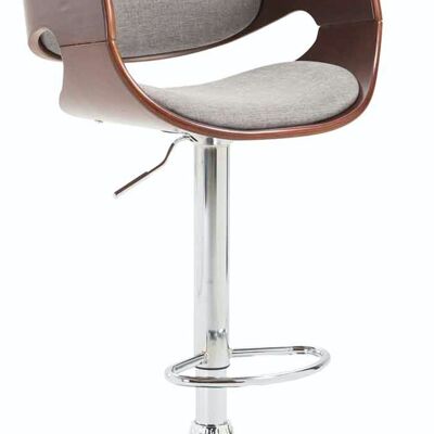 Bar stool Alegre fabric Coffee coffee/grey 53x51x89 coffee/grey Material Chromed metal