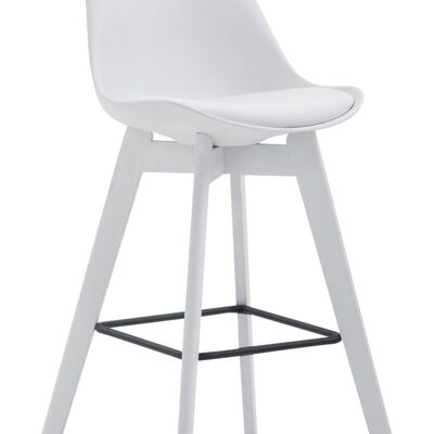 Bar stool Metz plastic white white 56x48x112 white plastic Wood