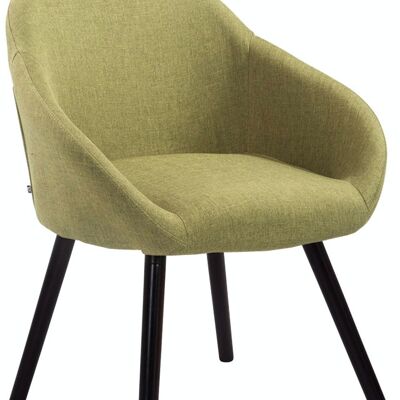 Visitor chair Hamburg fabric Coffee vegetable 61x64x79 vegetable Material Wood