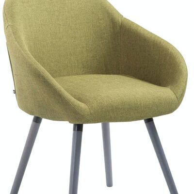 Visitor chair Hamburg fabric gray vegetable 61x64x79 vegetable Material Wood