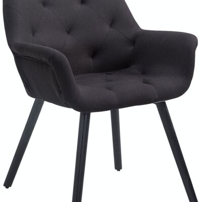 Visitor chair Cassidy fabric black (oak) black 60x67x83 black Material Wood